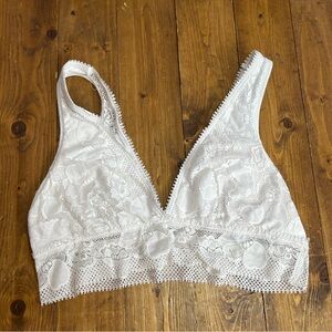 Aerie size large white lace bralette
